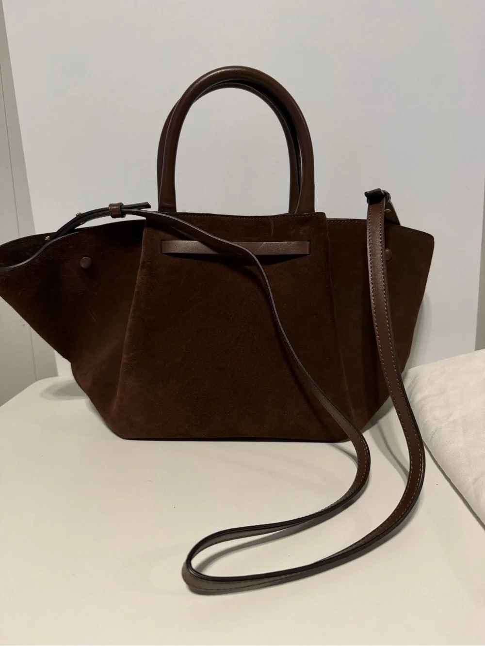 DeMellier New York Midi suede tote bag